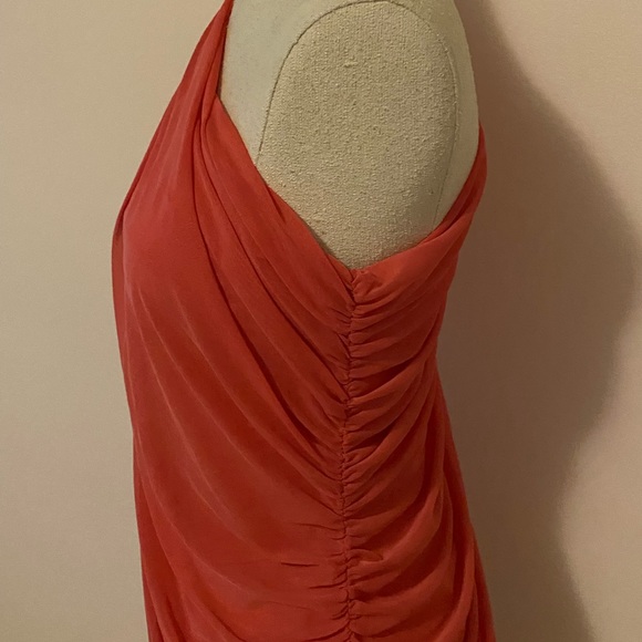 Coral rushed blouse or mini dress - Picture 5 of 6